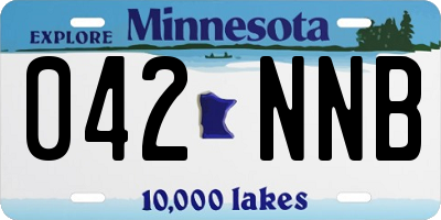 MN license plate 042NNB