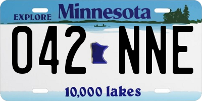 MN license plate 042NNE