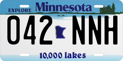 MN license plate 042NNH