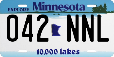 MN license plate 042NNL