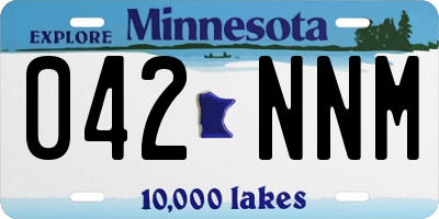 MN license plate 042NNM