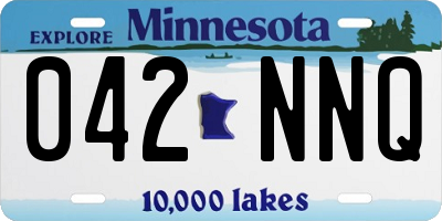 MN license plate 042NNQ