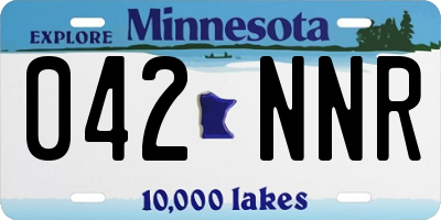 MN license plate 042NNR