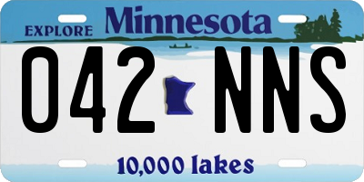 MN license plate 042NNS