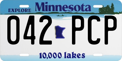 MN license plate 042PCP