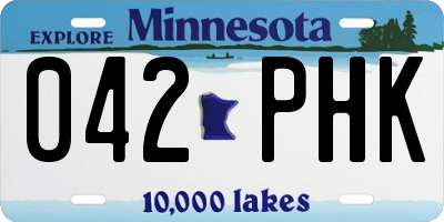 MN license plate 042PHK