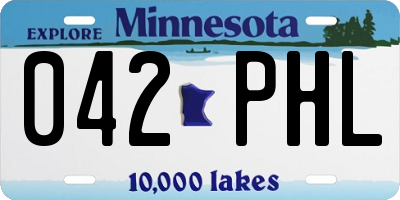 MN license plate 042PHL