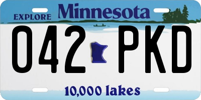 MN license plate 042PKD