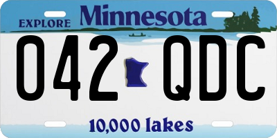 MN license plate 042QDC