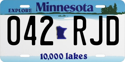 MN license plate 042RJD