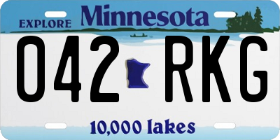 MN license plate 042RKG