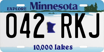 MN license plate 042RKJ
