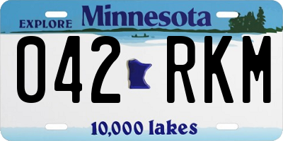MN license plate 042RKM