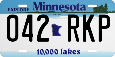 MN license plate 042RKP