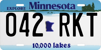 MN license plate 042RKT