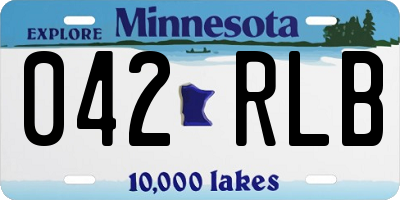 MN license plate 042RLB