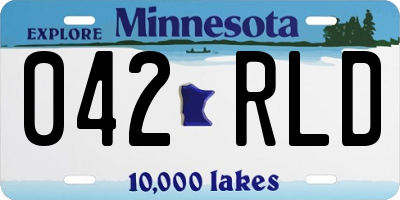 MN license plate 042RLD