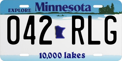 MN license plate 042RLG