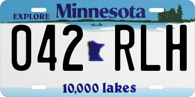 MN license plate 042RLH