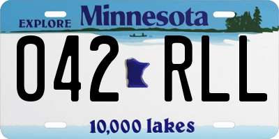 MN license plate 042RLL