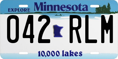 MN license plate 042RLM