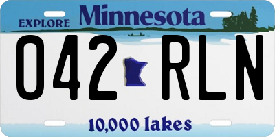 MN license plate 042RLN