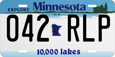 MN license plate 042RLP