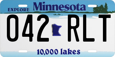 MN license plate 042RLT