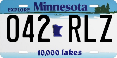 MN license plate 042RLZ