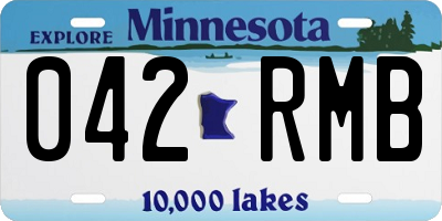 MN license plate 042RMB