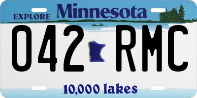 MN license plate 042RMC