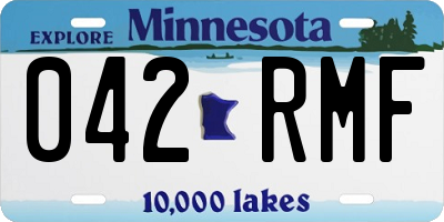 MN license plate 042RMF