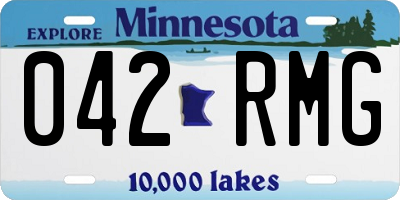MN license plate 042RMG
