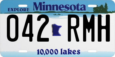 MN license plate 042RMH