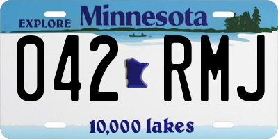 MN license plate 042RMJ