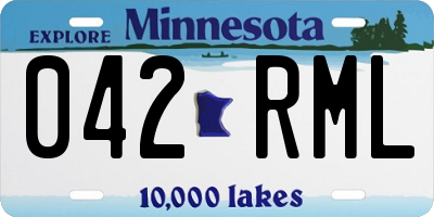 MN license plate 042RML