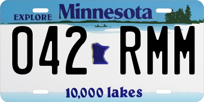 MN license plate 042RMM