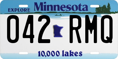 MN license plate 042RMQ