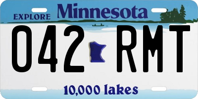MN license plate 042RMT
