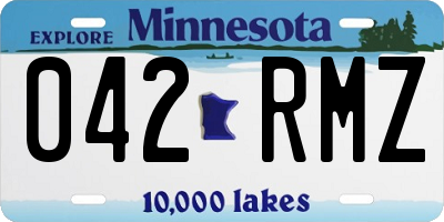 MN license plate 042RMZ