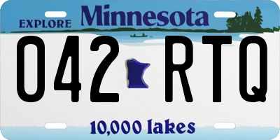 MN license plate 042RTQ