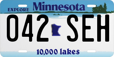 MN license plate 042SEH