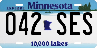 MN license plate 042SES