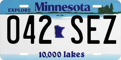MN license plate 042SEZ