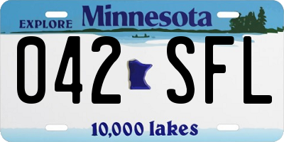 MN license plate 042SFL