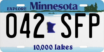 MN license plate 042SFP