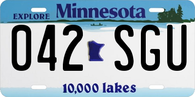 MN license plate 042SGU