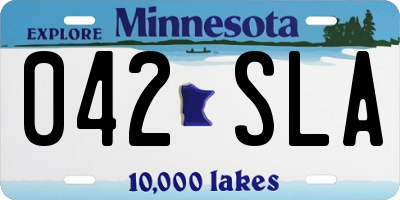 MN license plate 042SLA