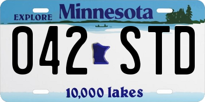 MN license plate 042STD