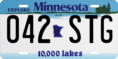 MN license plate 042STG